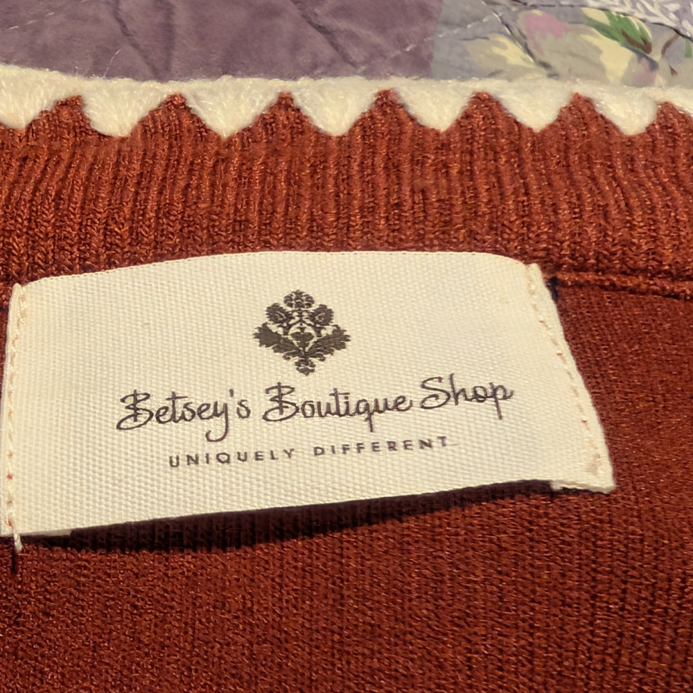 V-Neck Rust Sweater